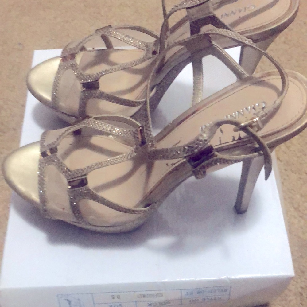 Gianni Bini Gold Stilettos Shoes
